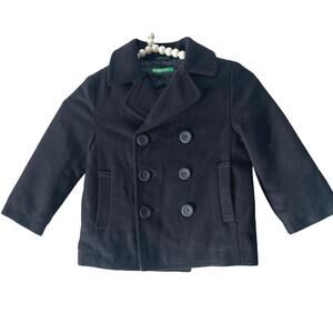 United colors of Benetton Navy blue baby coat unisex school uniform 18-24 months
